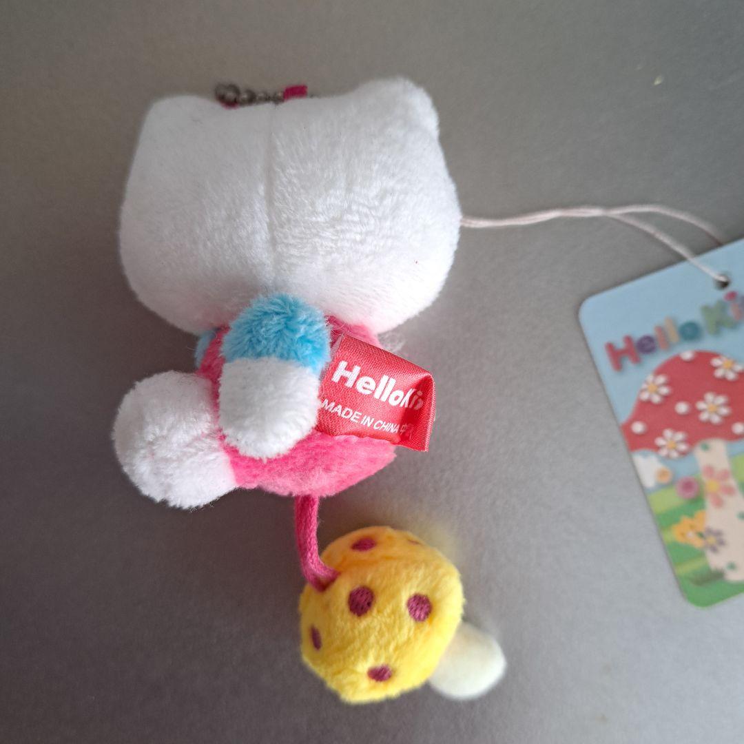 キティ　きのこ　ぬいぐるみマスコット　2006年　タグ付き