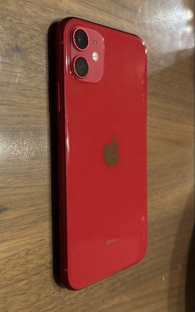 Apple iPhone 11 プロダクトレッド、64GB、SIMフリー - メルカリ
