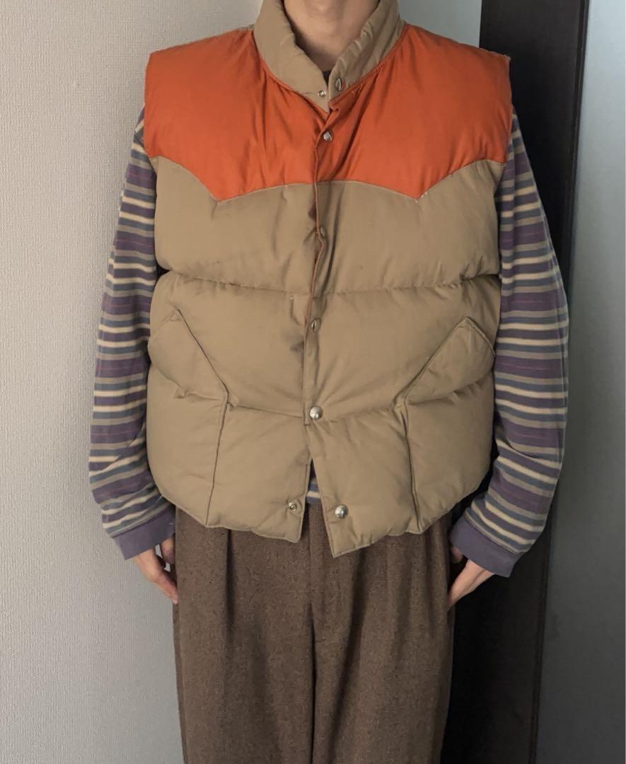 (古着)80s 短丈　中綿ベスト　アメカジ　cityboy
