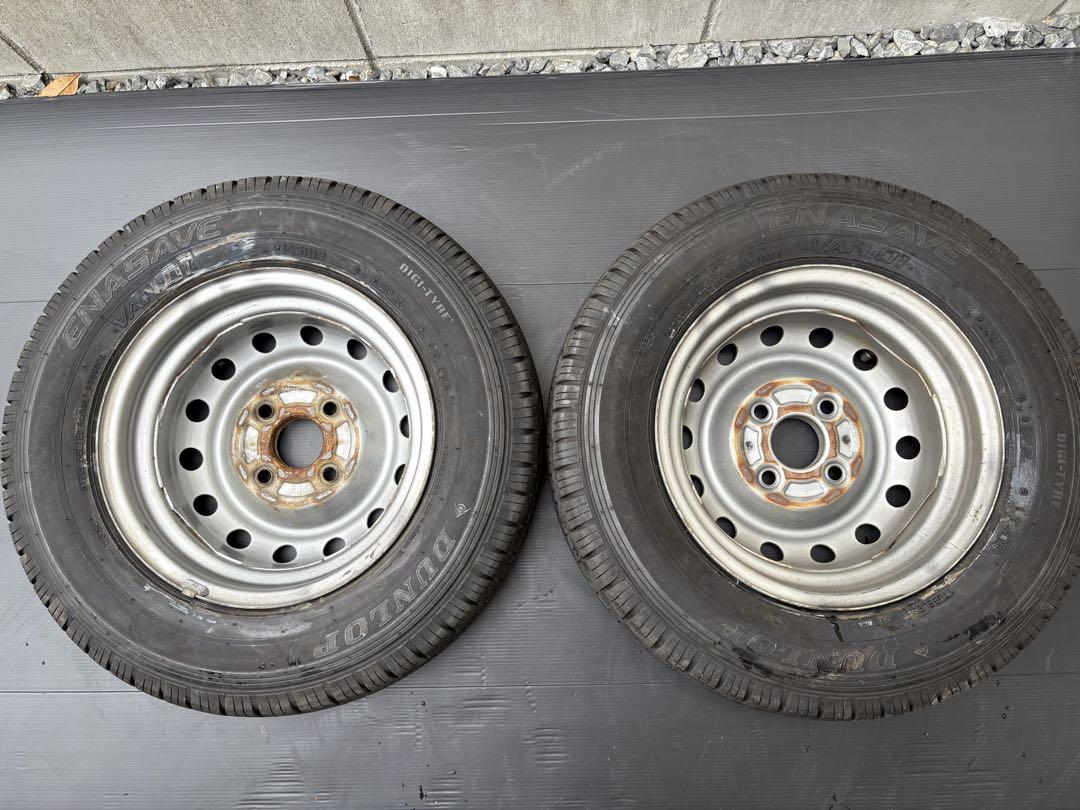 軽バン軽トラ ミニキャブクリッパー23年DUNLOP 145R12 2本送料込⭐️ 軽バン軽トラ ミニキャブクリッパー23年DUNLOP 145R12 2本送料込