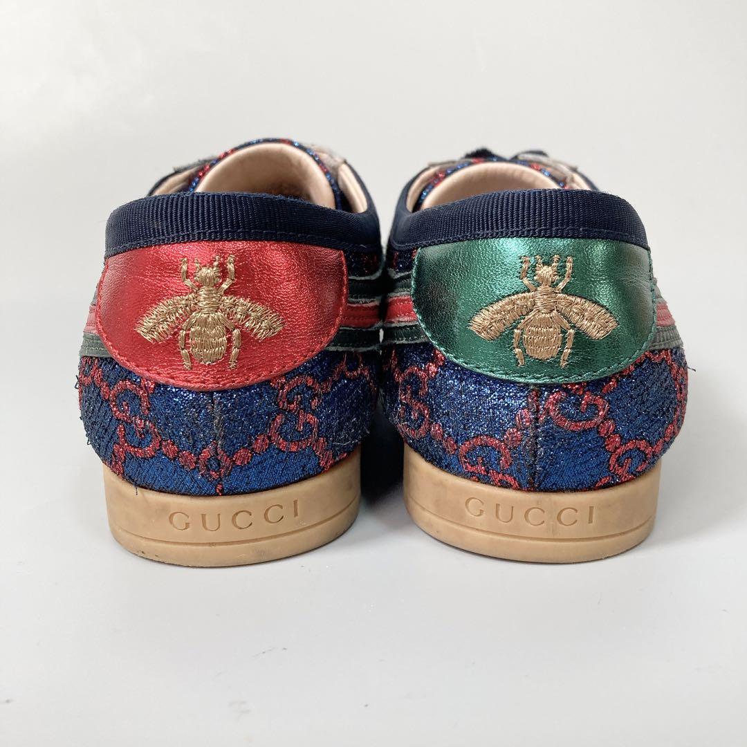 韓国ブランド通販サイト Falacer GUCCI Lurex 351/2 GGローカットスニーカー 靴
