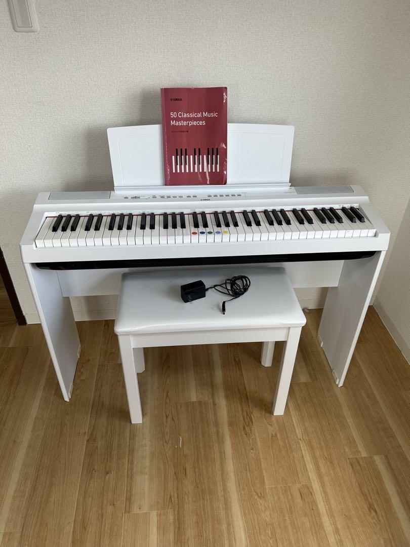 Yamaha 電子ピアノ ホワイト 付属品付き