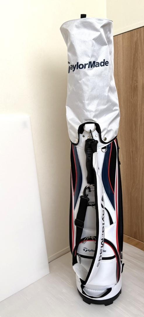 【美品】TaylorMade キャディバッグ 白 / 赤 / 紺
