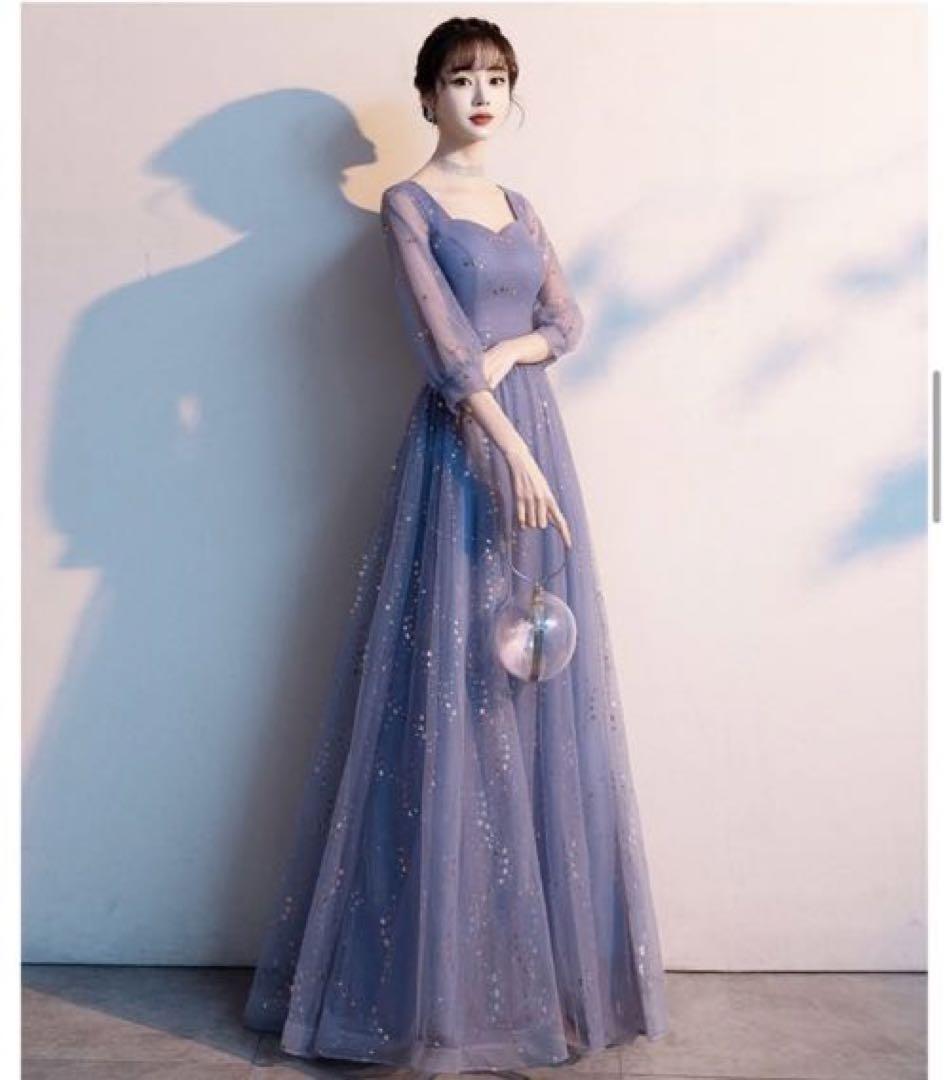 1/28まで 上品ロングレースワンピースパーティドレスお呼ばれ結婚式フォーマル