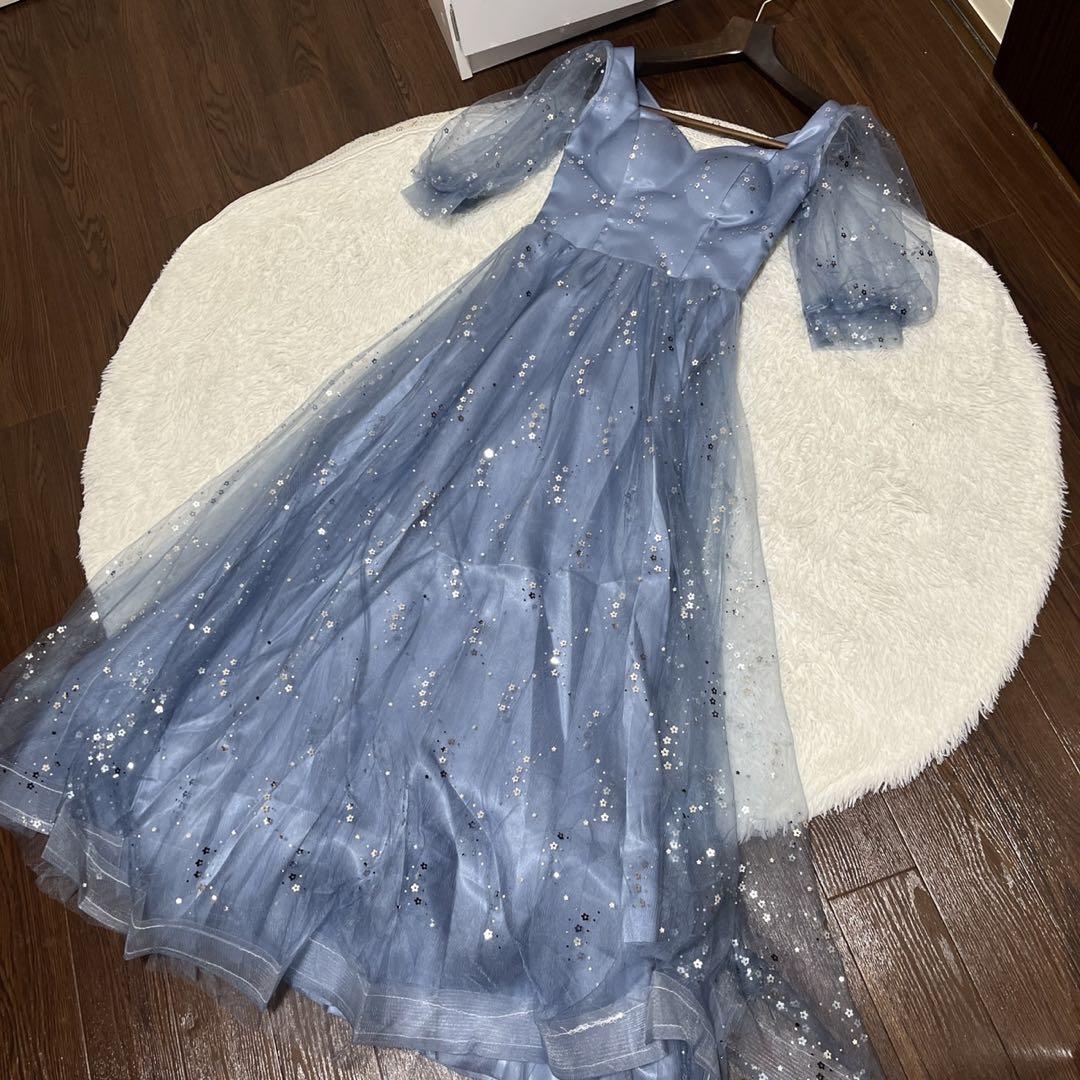 1/28まで 上品ロングレースワンピースパーティドレスお呼ばれ結婚式フォーマル