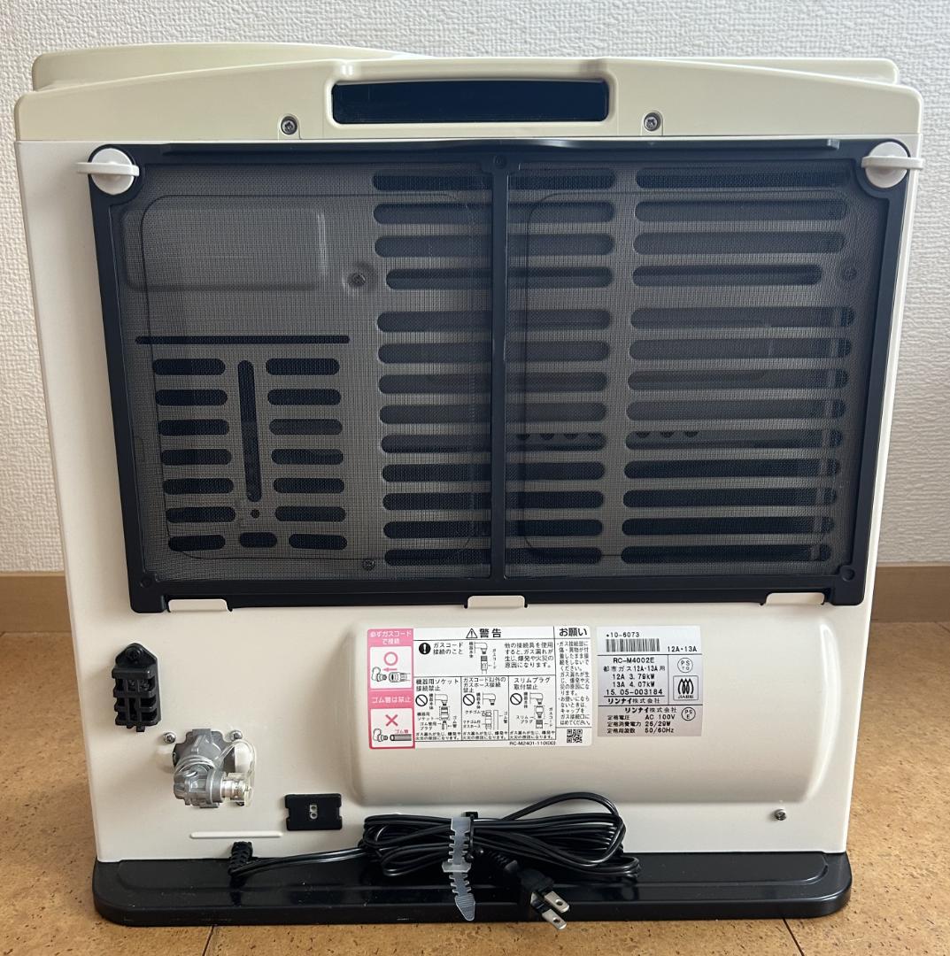 Rinnai リンナイ　都市ガス　ガスファンヒーター　RC-M4002E