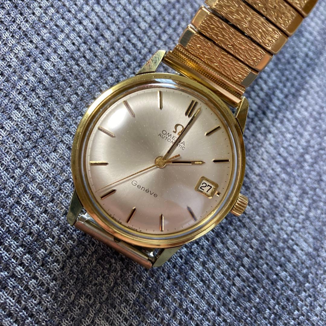 【OH済み】美品 オメガ ジュネーブ・シーマスター アンティークウォッチ 自動巻