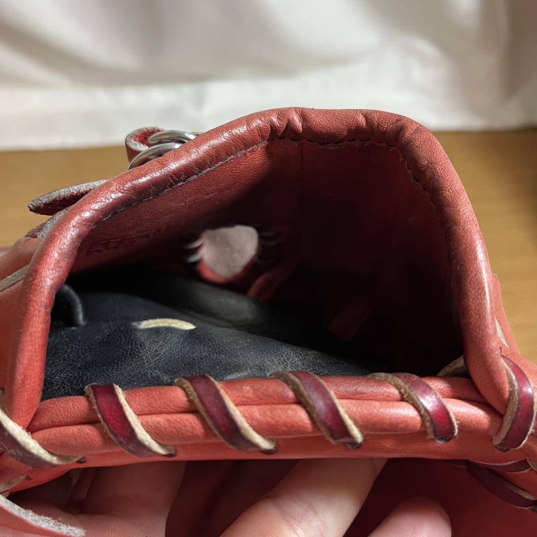 ミズノプロ 一般軟式 グローブ グラブ 投手用 左投げ オーダー 美品 刺繍あり
