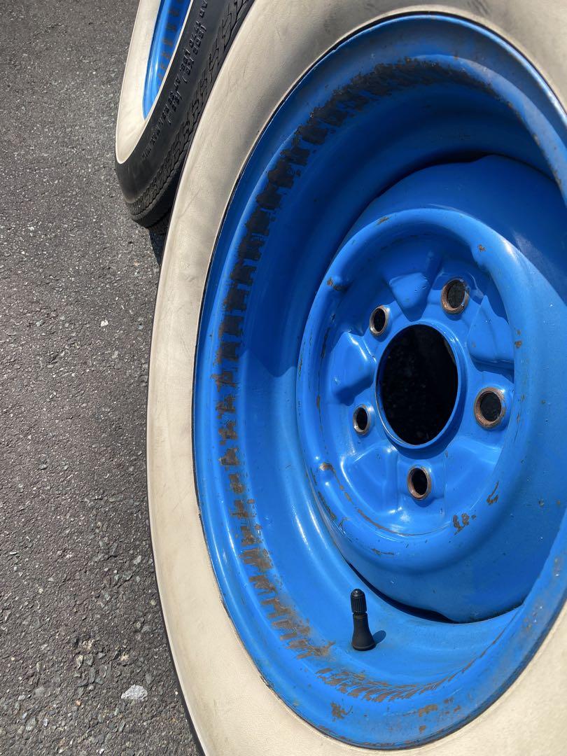 15インチ ホワイトウォールタイヤセット ホットロッド hotrod