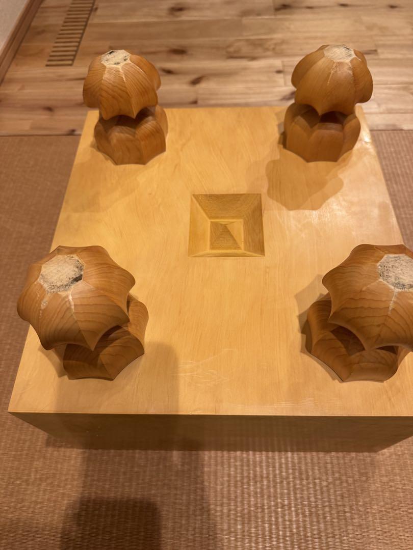 本榧　将棋盤　天柾　約5.5寸　三輪碁盤店製駒台付き