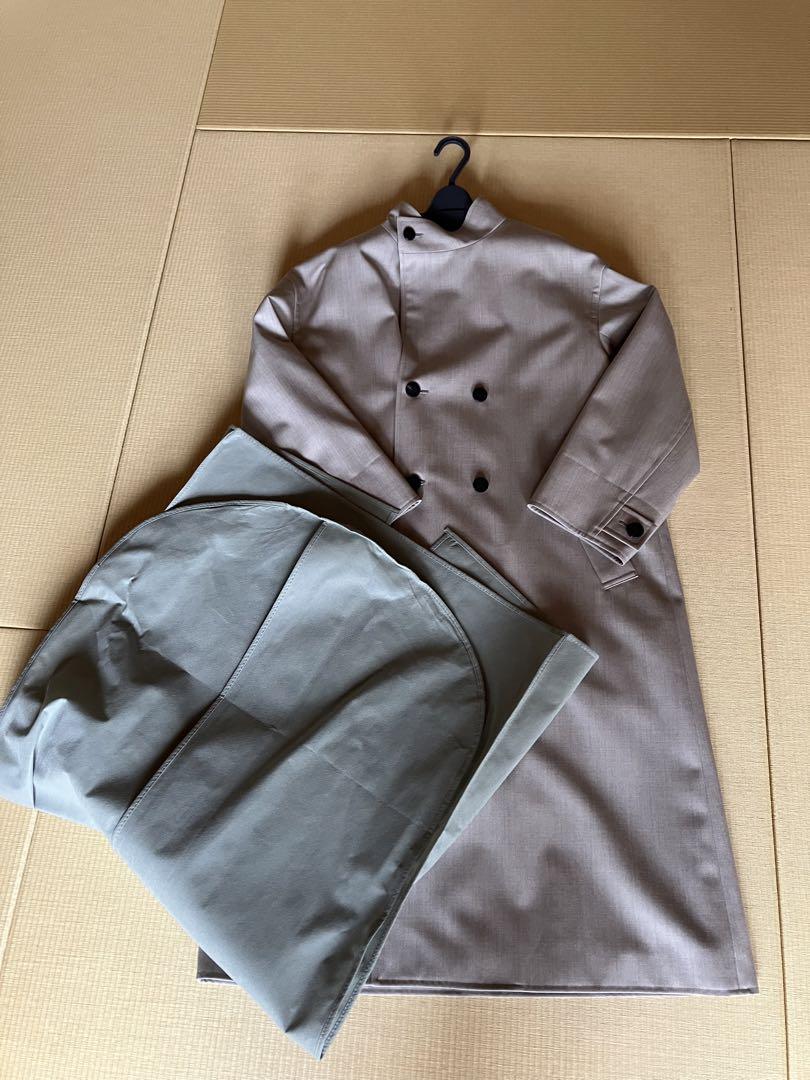 専用美品ウールギャバジンスタンドカラー トレンチコート