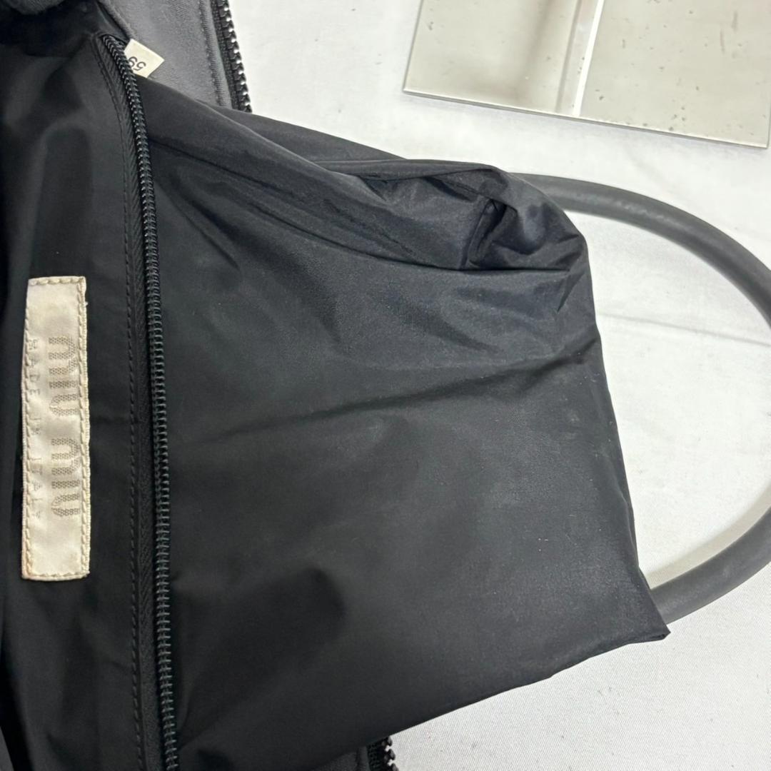 MIU MIU ARCHIVE RUBBER HANDLE TOTE BAG