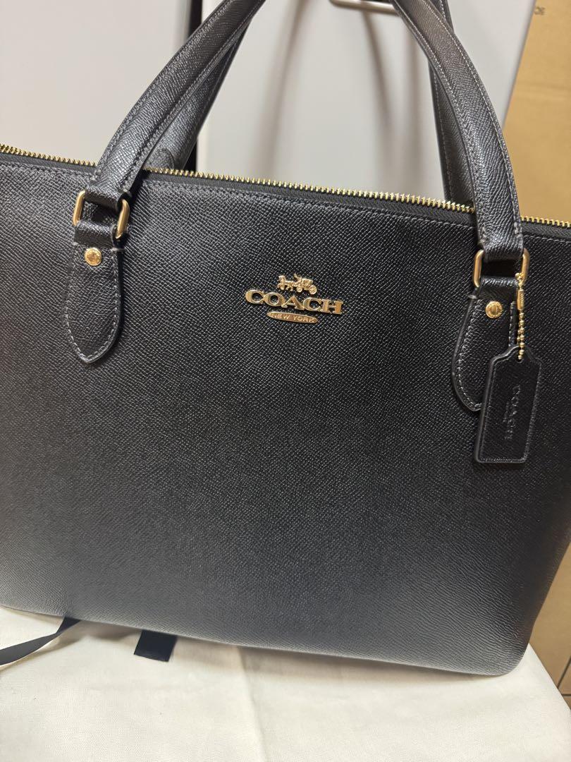 希少COACH ブラック レザートートバッグ 希少】コーチ COACH レザー ハンドバッグ トートバッグ 肩掛け