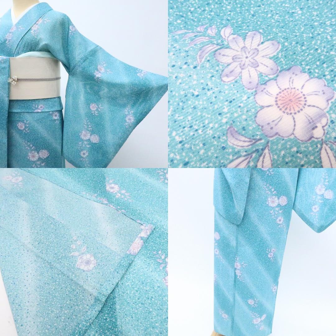 新素材新作 Y2865◇美品 メルカリ - 着物 小紋 辻が花 絽 洗える夏着物 着物・浴衣