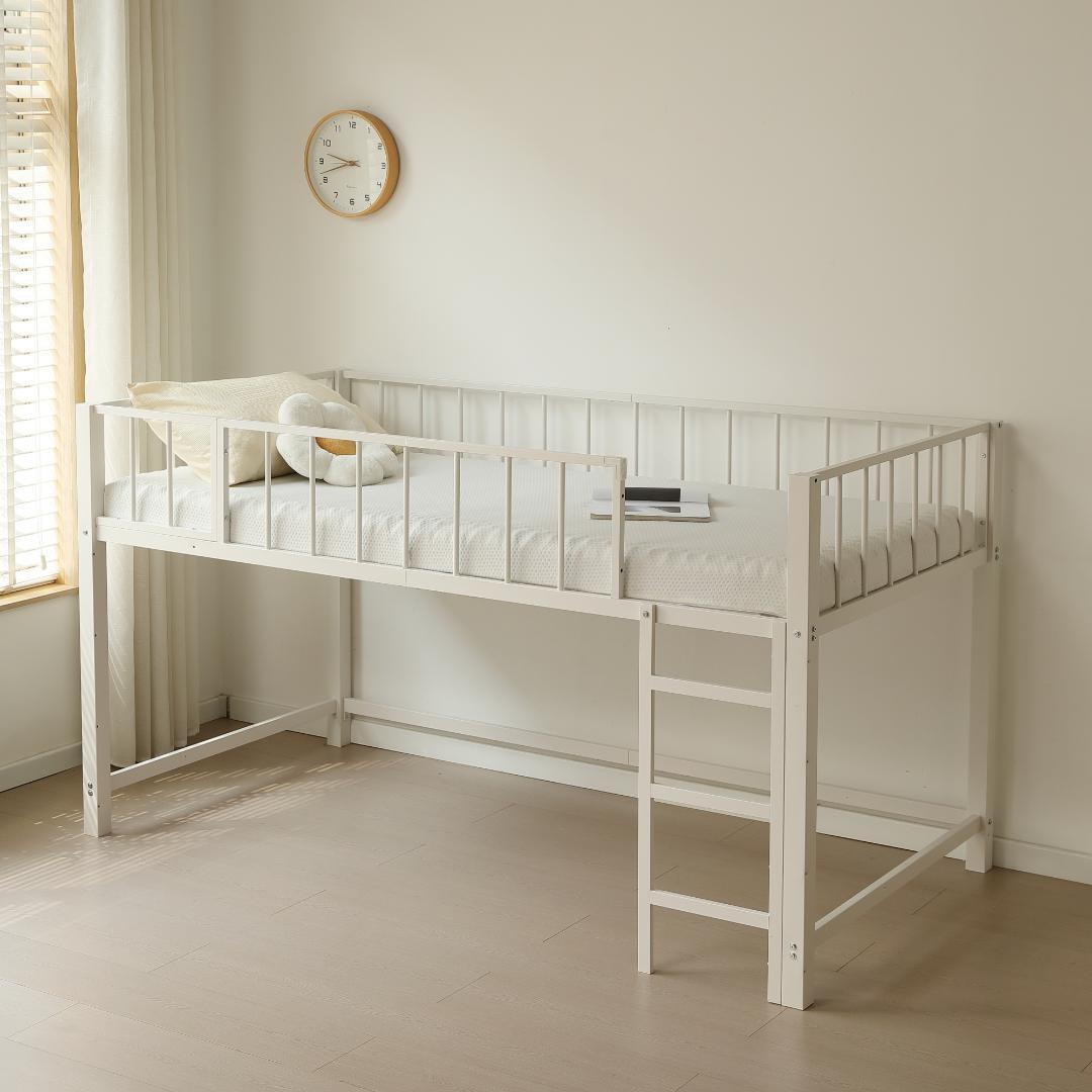 ロフトベッド パイプベッド シングル 高さ110cm White NEXPOTALLINN_EU