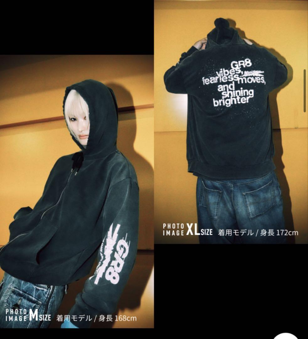 Le Sserafim ポップアップ GR8 zip up hoodie XL