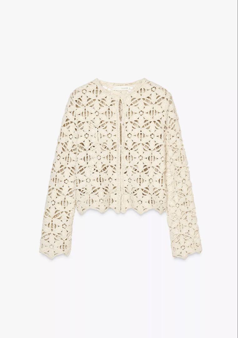 ZARA - 【美品】ZARA ビジュー ダメージデニムジャケット G