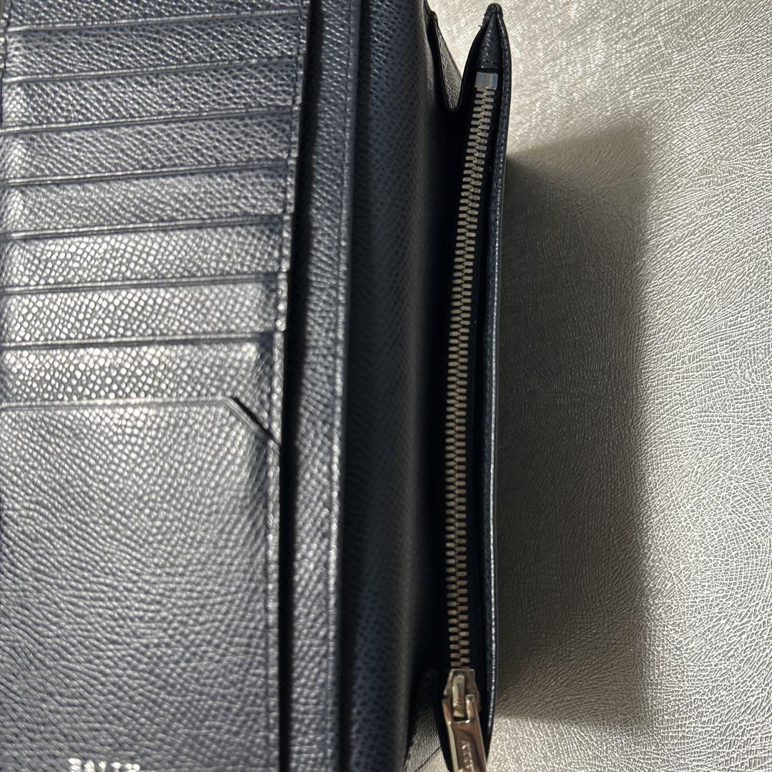 BALLY ネイビー レザー 長財布