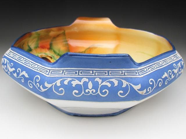 オールドノリタケ ウェッジウッド風 栗絵 ボウル 23cm