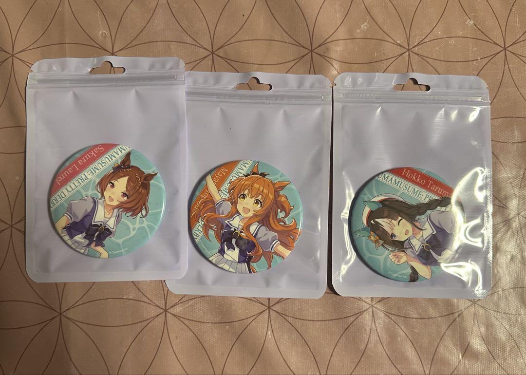 ウマ娘ファミマ限定 缶バッジ サクラローレル マヤのトップガン