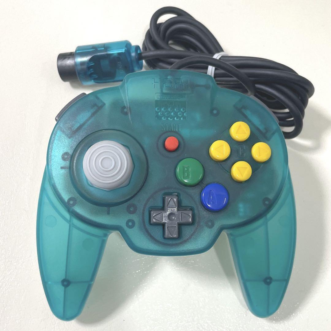 ホリパッドミニ64 クリアブルー ニンテンドー64 コントローラー HORI