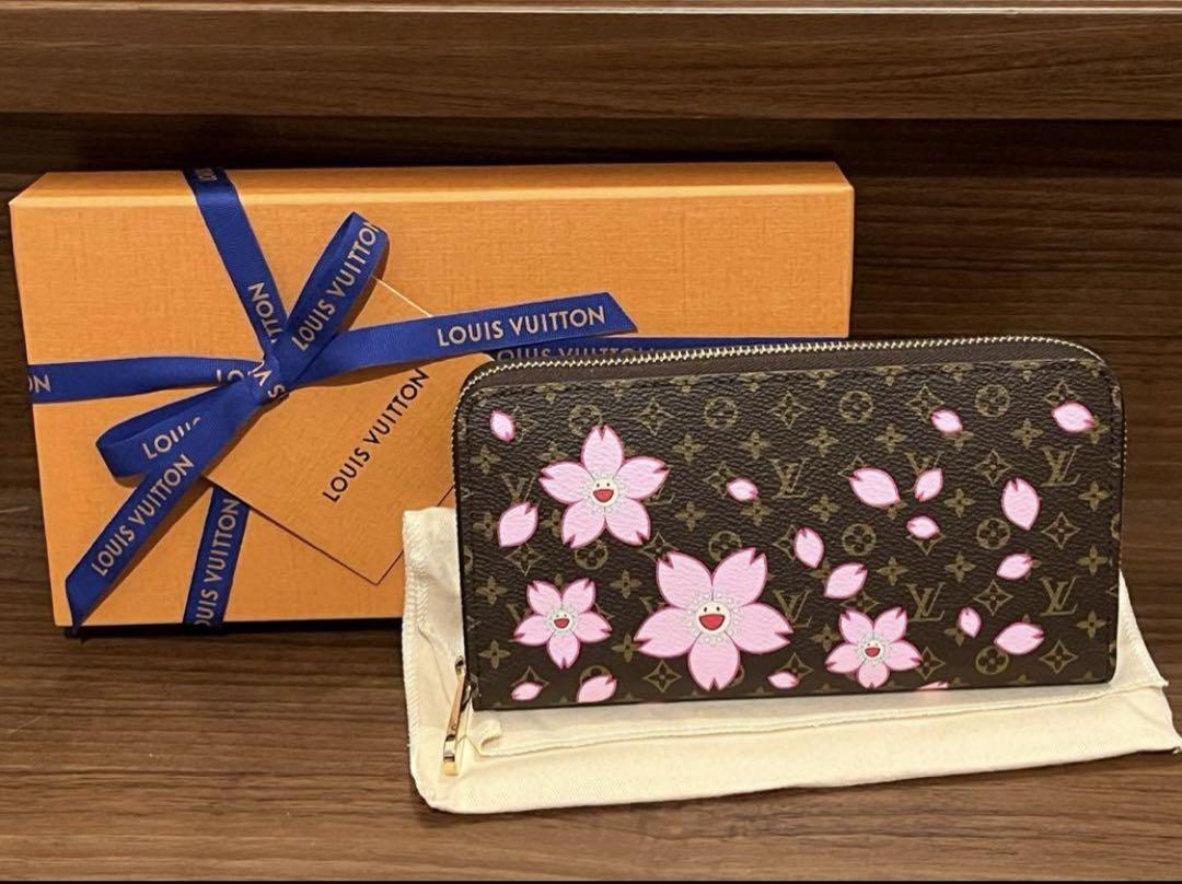 新品‼️2025年限定‼️ヴィトン×村上隆コラボ　ジッピーウォレット　桜❤️長財布