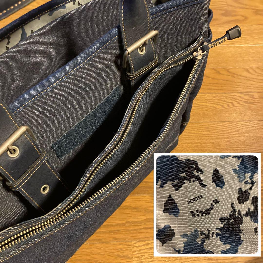 007様専用✩.*˚【PORTER／ポーター】デニムボストンバッグ 美品