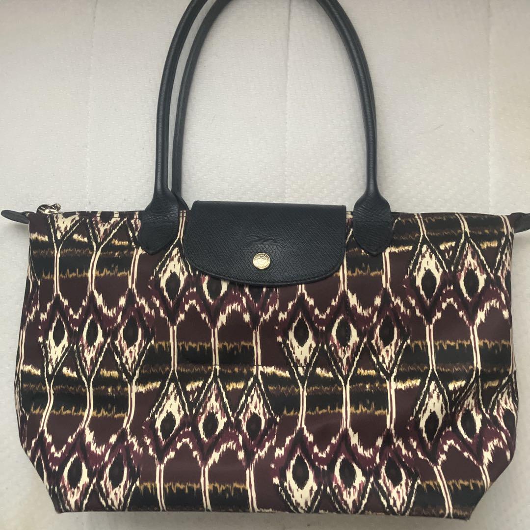 美品　希少デザイン　ロンシャン　トートバッグ　ナイロン　ブラウン ロンシャン LONGCHAMP バック （ブラウン） -waja bazar - 海外