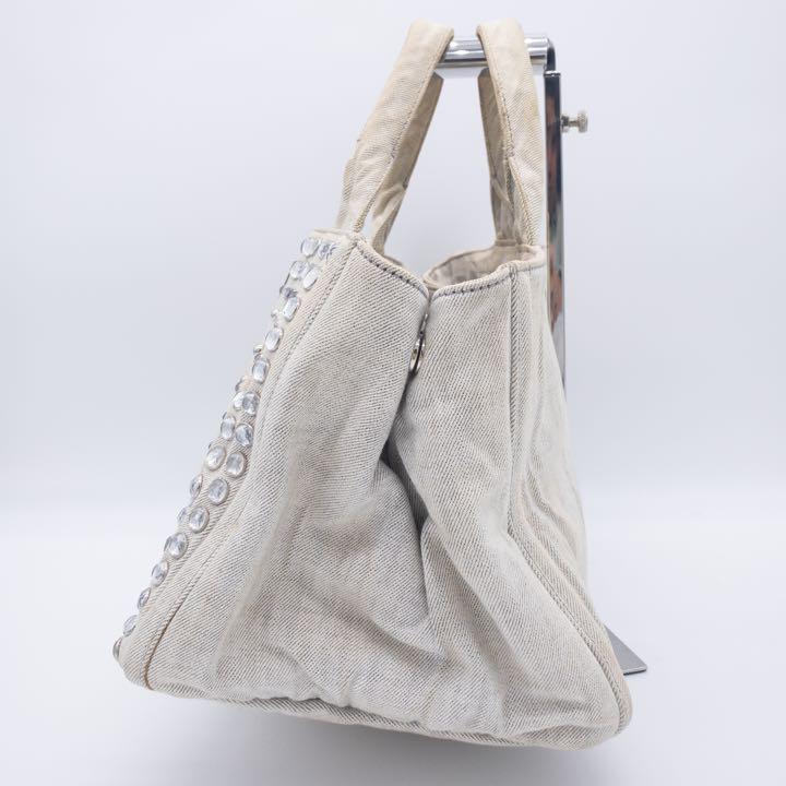 訳あり】PRADA プラダ ビジュー カナパ アンティーク ヴィンテージ ...