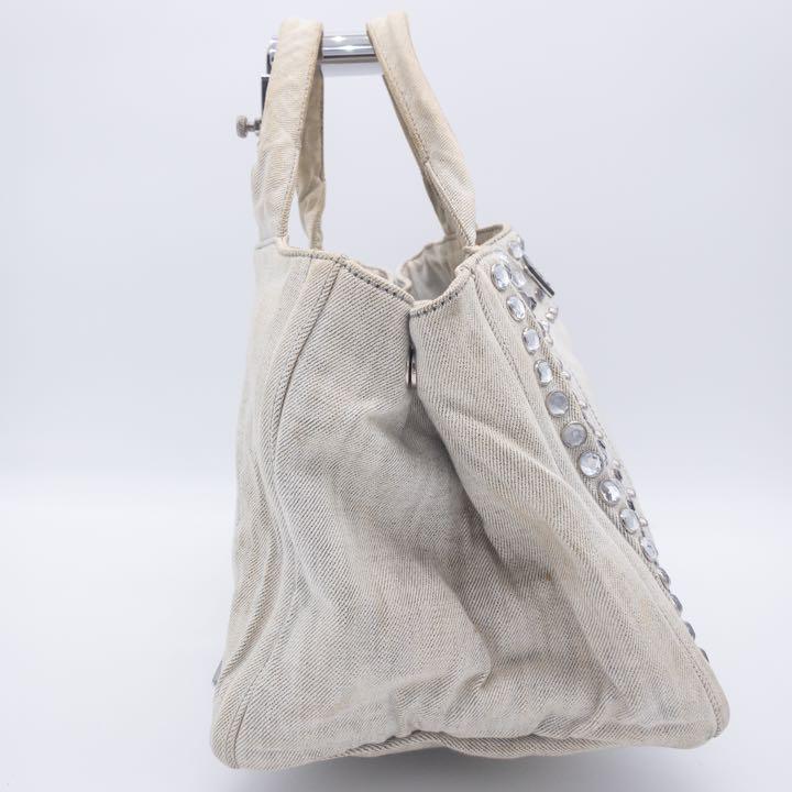 訳あり】PRADA プラダ ビジュー カナパ アンティーク ヴィンテージ ...