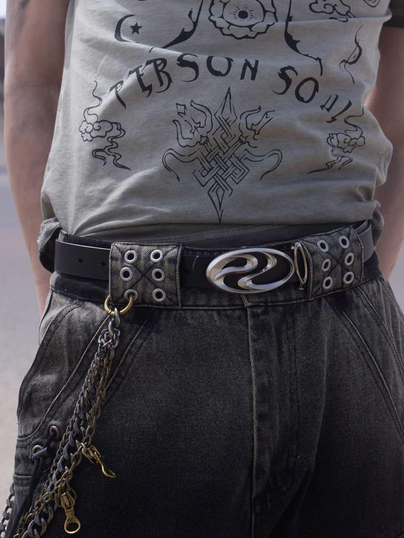 当日発タグPERSONSOUL LOGOPLATEDLEATER BELTベルト