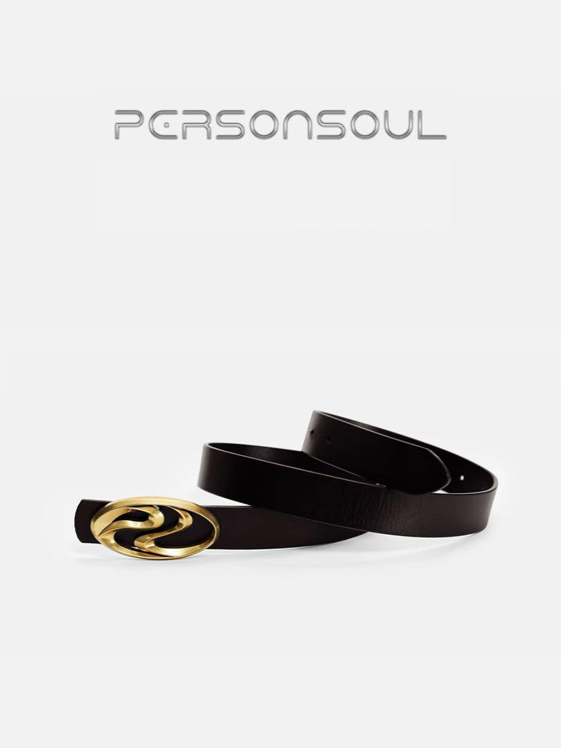 当日発タグPERSONSOUL LOGOPLATEDLEATER BELTベルト