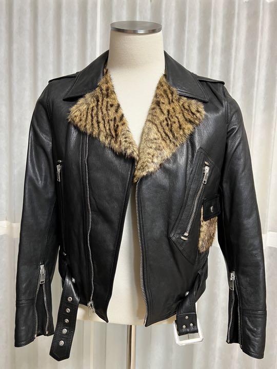 SAINT LAURENT L01 レザーライダースジャケット サイズ48 SAINT LAURENT L01 ライダース レザージャケット 48