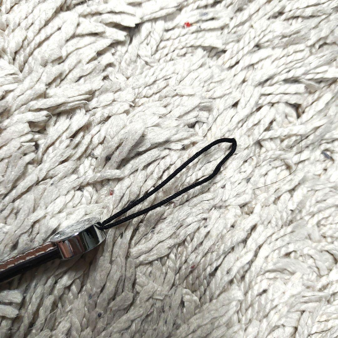 HERMES　エルメス　ストラップ　ブラウン　ロゴ　レディース　メンズ　茶色