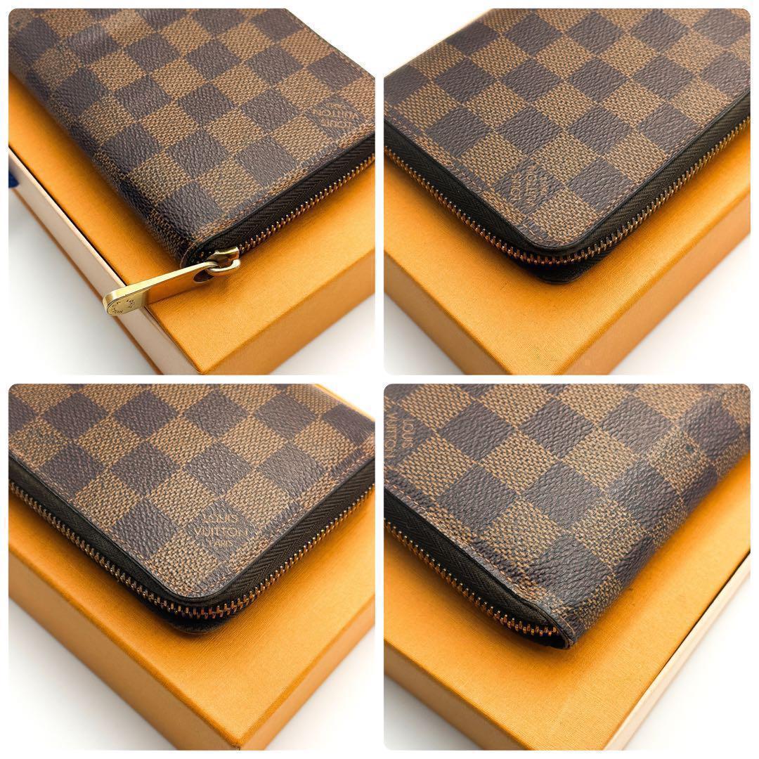 ルイヴィトン【最高級美品】ダミエエベヌジッピーウォレットラウンドファスナー