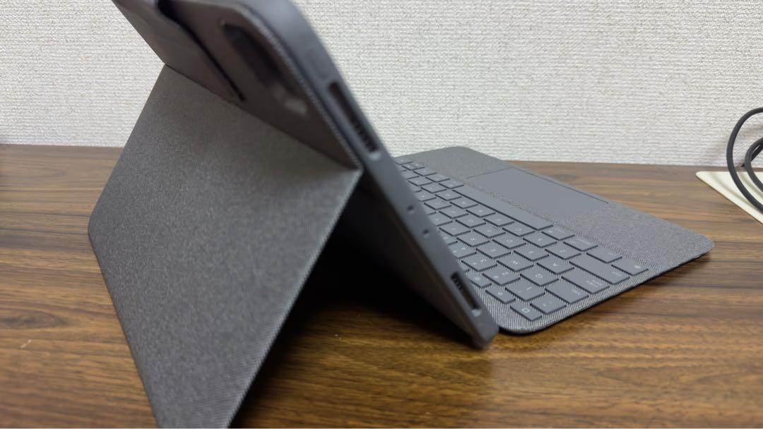 ファッション通販 Logicool FOLIO iPad用キーボードカバー グレー TOUCH キーボード