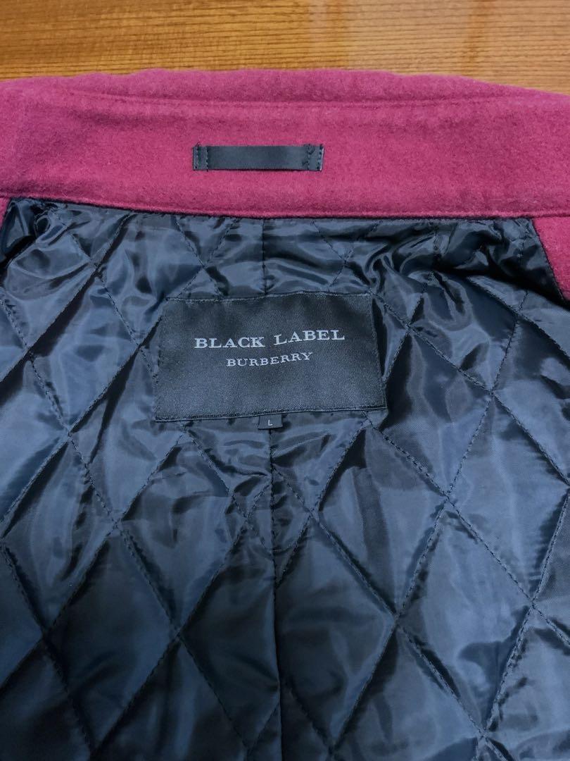 【L】BURBERRY BLACK LABEL シングル コート 赤