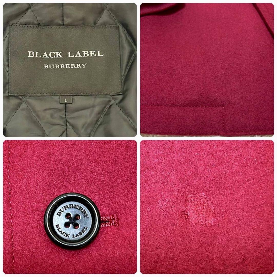 【L】BURBERRY BLACK LABEL シングル コート 赤