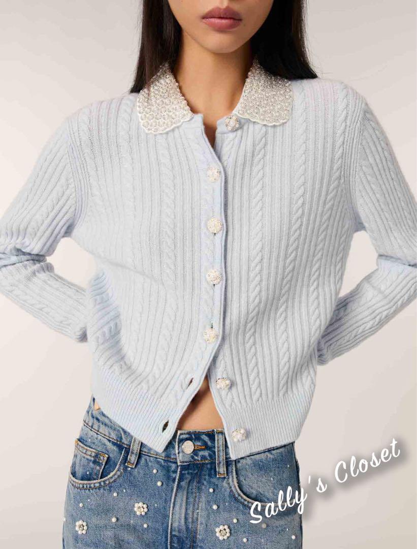 ❤️25新作 新品♡ maje 水色ニットカーディガン♡　288