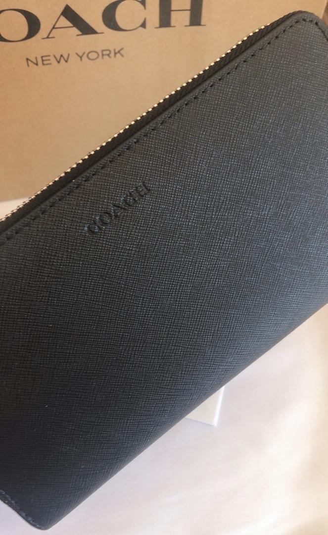 COACH コーチ 新品 ブラック 長財布 メンズ レディース 財布 黒 48T awardsandwinners.com