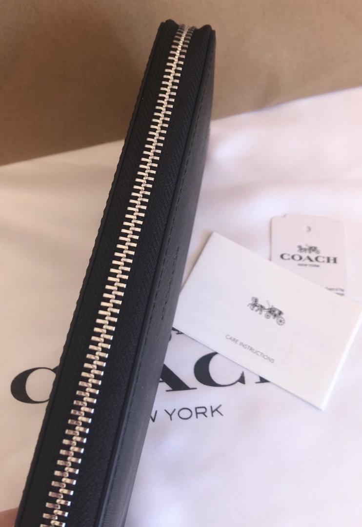 COACH コーチ 新品 ブラック 長財布 メンズ レディース 財布 黒 48T awardsandwinners.com