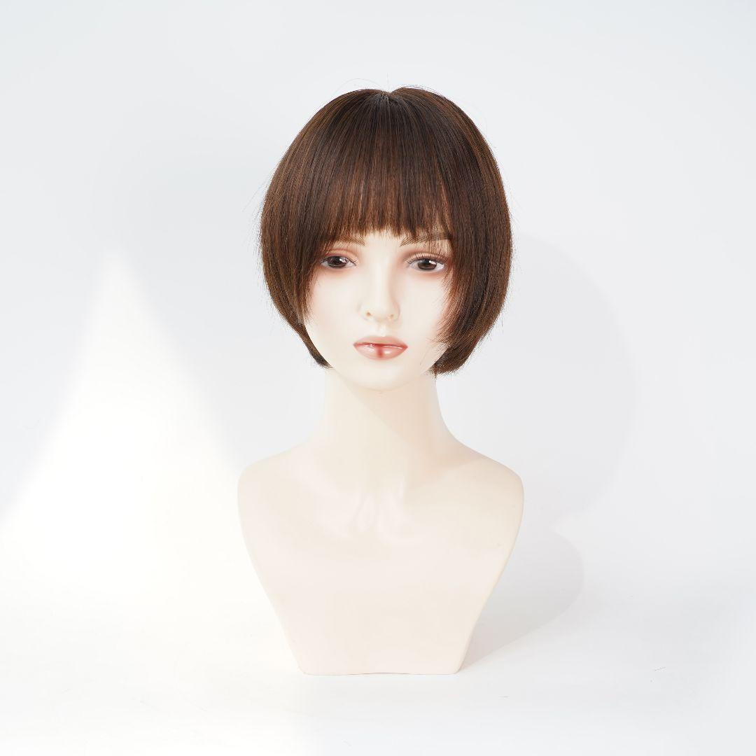 医療用人毛100％フルウィッグ ショートボブ 医療用フルウィッグ