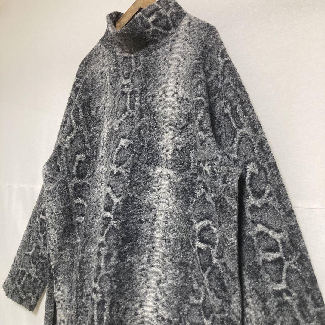 Lサイズ！ ENGINEERED GARMENTS パイソン柄ウールハイネック