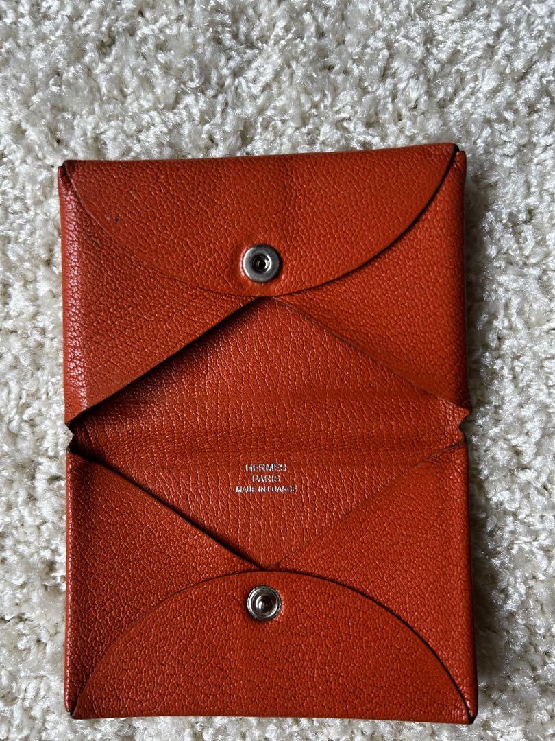 【最終価格】HERMES カルヴィ　名刺入れ　カードケース