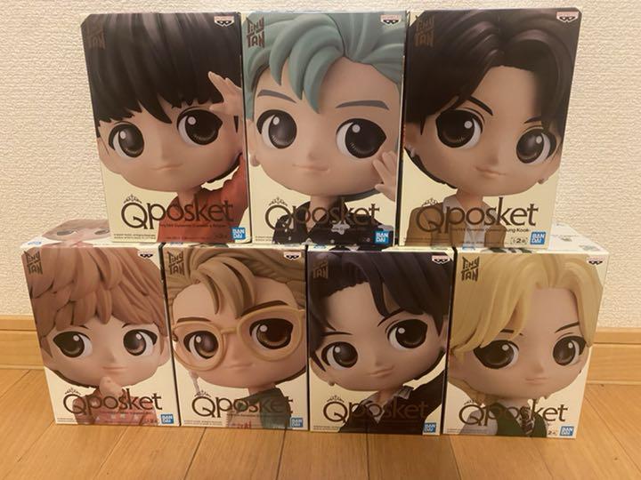 BTS tinytan Qposket フィギュア Aカラー 7種コンプセット