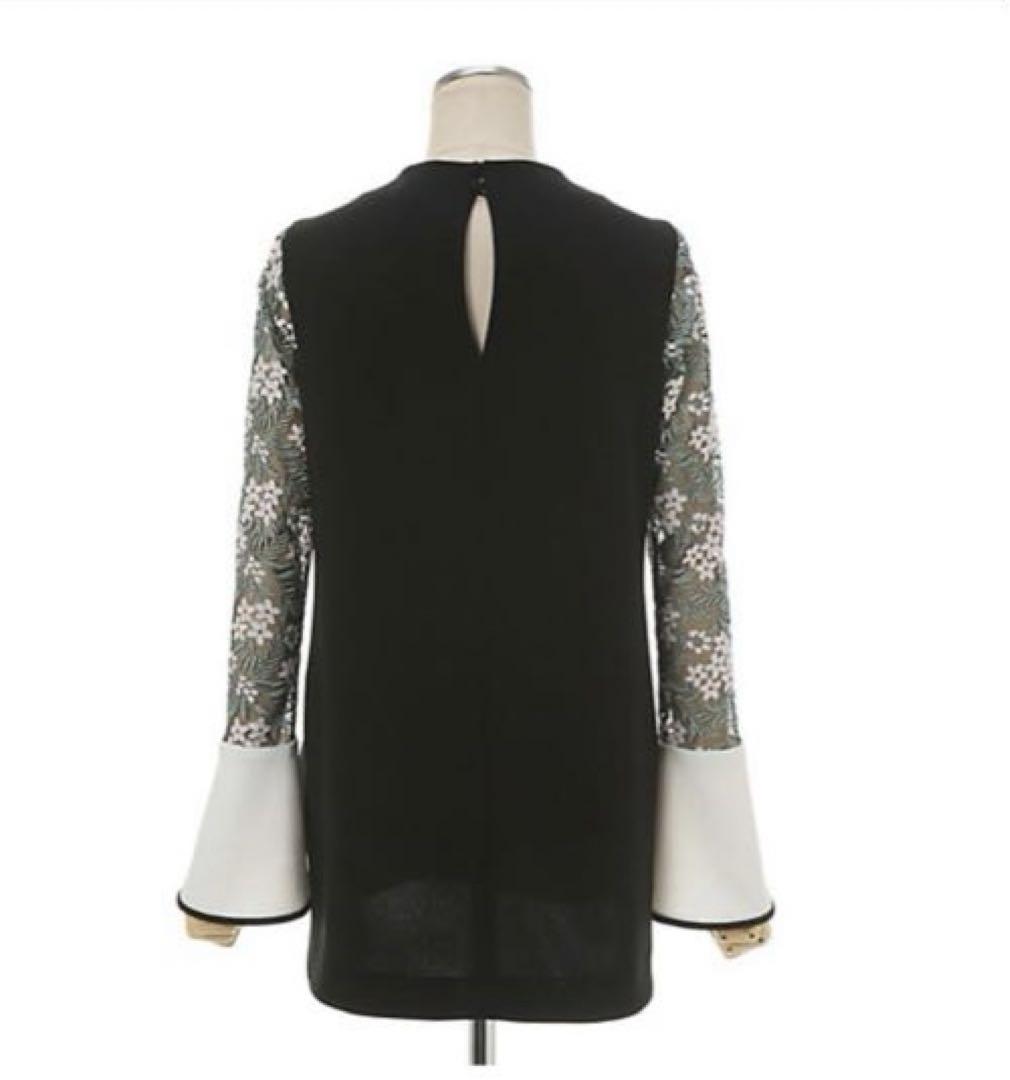 新品mame Floral Lace Sleeve Shirt マメクロゴウチ