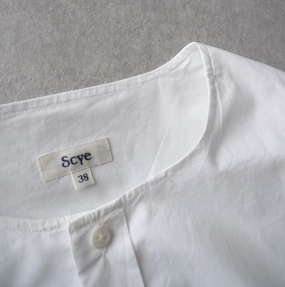 ■専用■美品 Scye（サイ）定価3,5万 ノーカラーブラウス ブサムシャツ