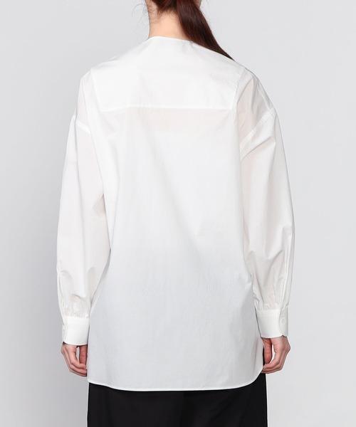 ■専用■美品 Scye（サイ）定価3,5万 ノーカラーブラウス ブサムシャツ