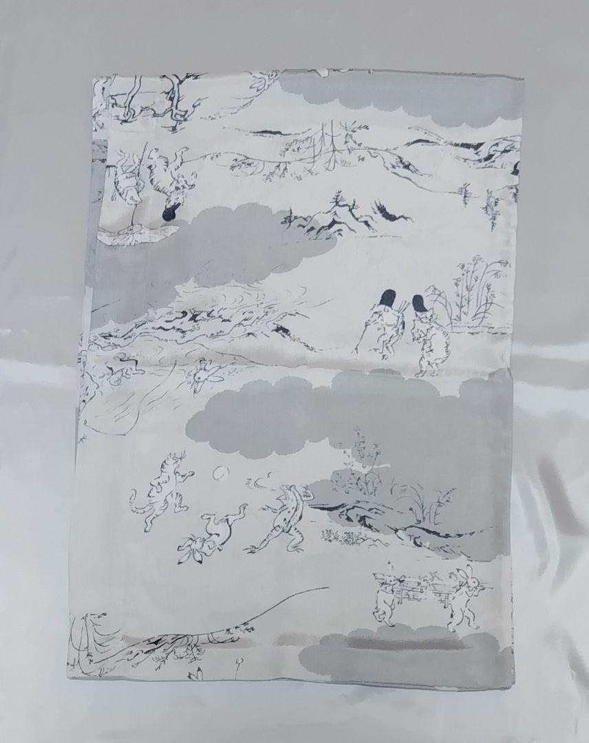撫松庵　猫獣戯画　楊柳　替え袖 撫松庵 猫獣戯画 楊柳 替え袖 着物・浴衣