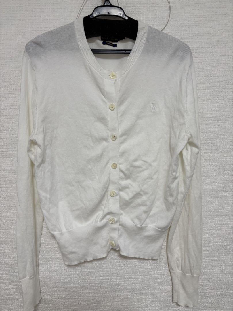 Polo Ralph Lauren ホワイトカーディガン M